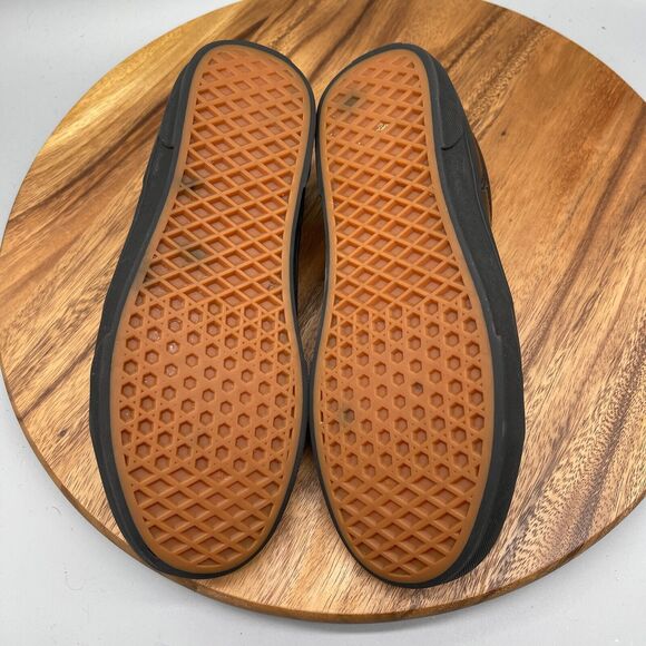 Vans Shoes Mens Size 9.5 Black Leather 500714 Skate Boarding Sneakers - Picture 7 of 8